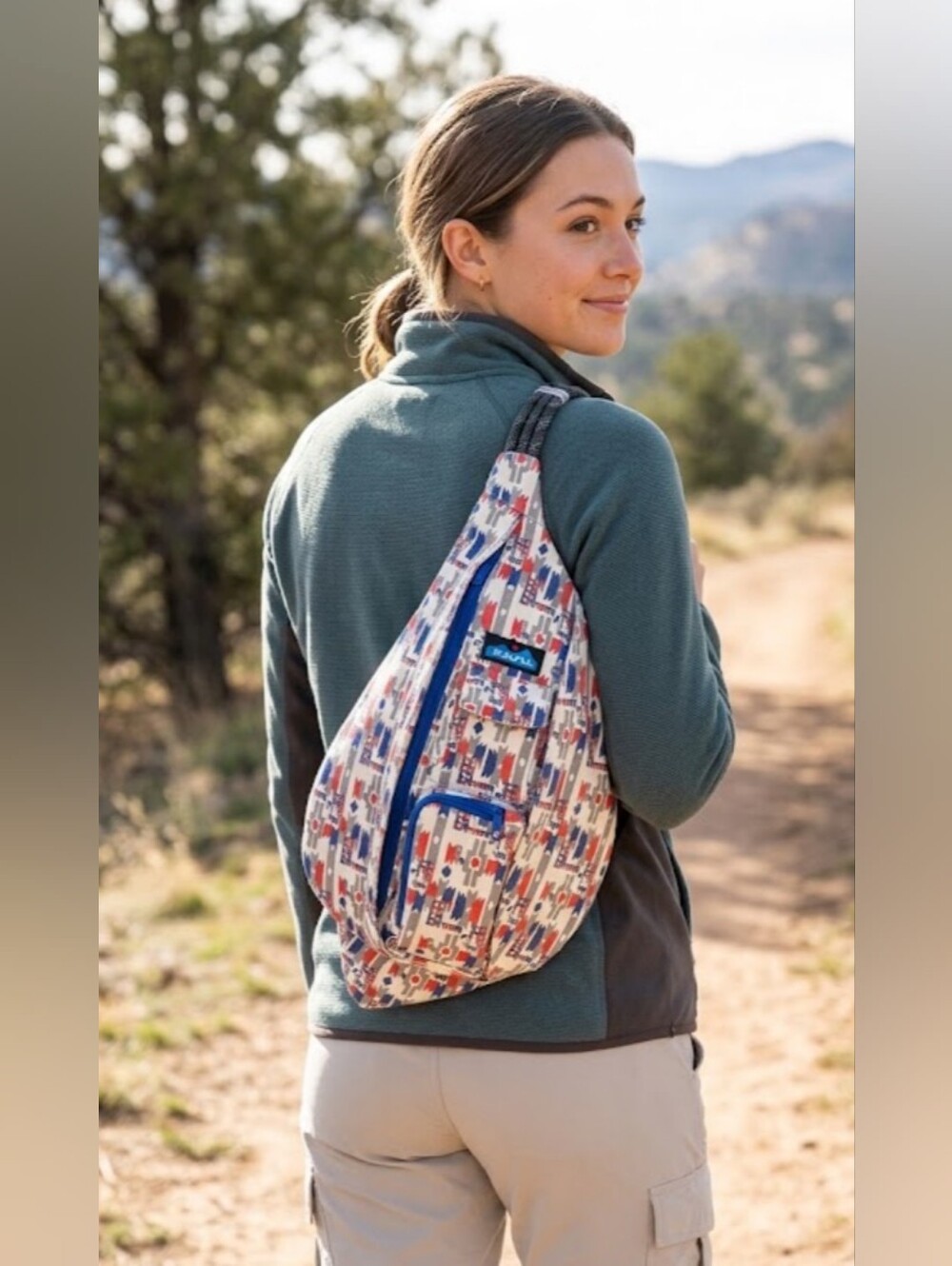 Kavu Camping Hiking Canvas Rope Sling Mesa Compact Lightweight Bag 100% Cotton